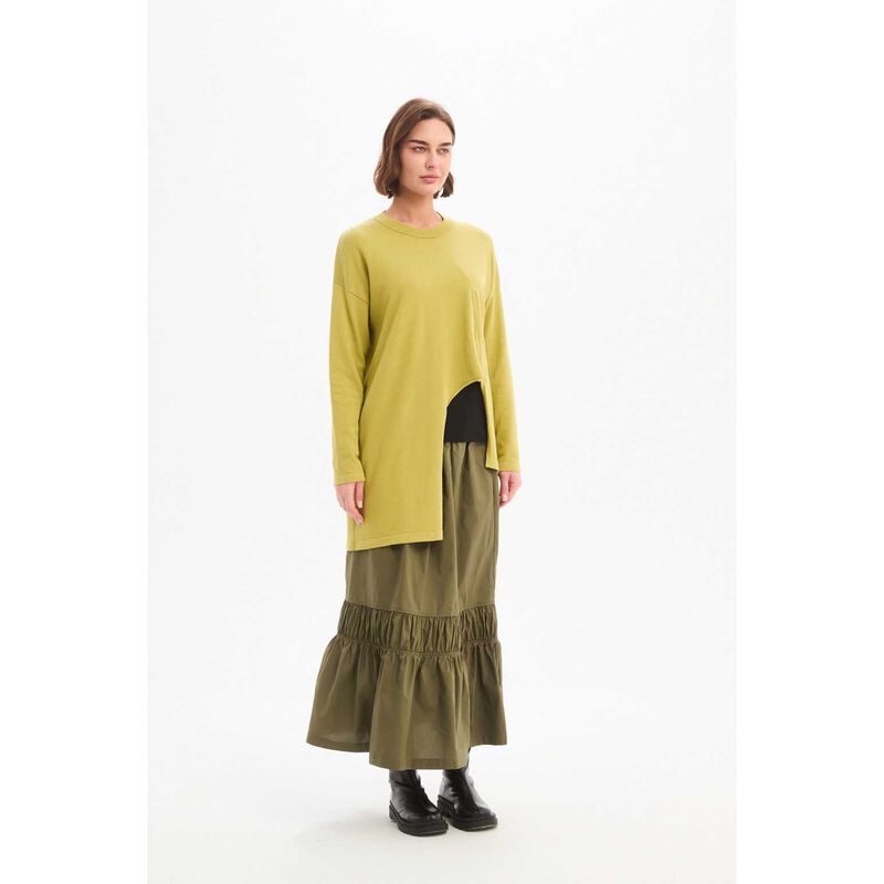 TIRELLI Asymmetric Zip Detail Knit image number 3